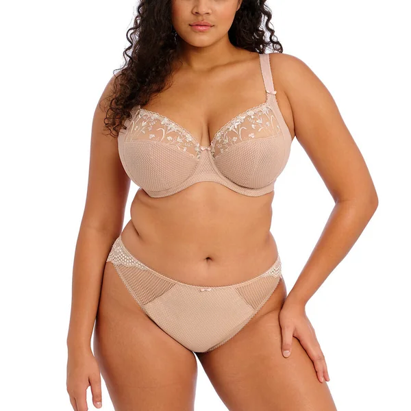 Soutien-gorge plongeant armatures - Beige Elomi Charley en nylon Elomi