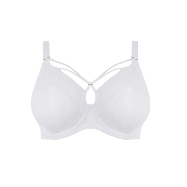 Soutien-gorge plongeant armatures - Blanc en nylon Elomi