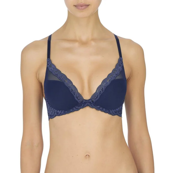 Soutien-gorge plongeant armatures - Bleu Natori Natori