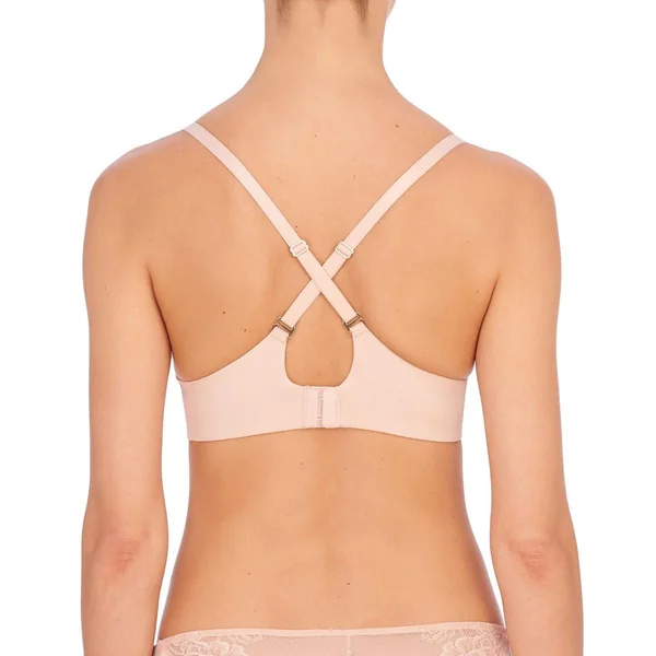 Soutien-gorge plongeant armatures bretelles interchangeables - Rose Natori en nylon Natori
