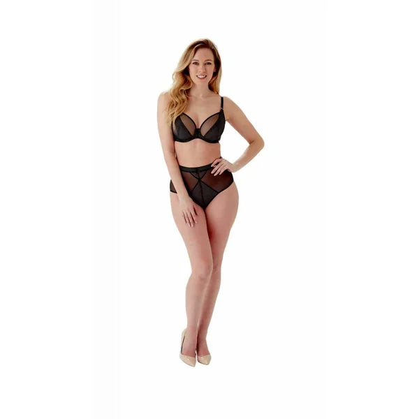 Soutien-gorge plongeant armatures Gossard SHEER STRIPE Noir Gossard
