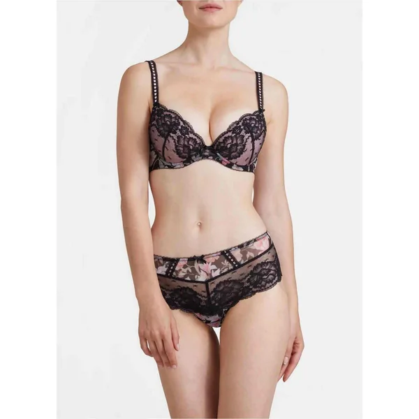 Soutien-gorge plongeant armatures Noir Aubade Magic Garden Aubade