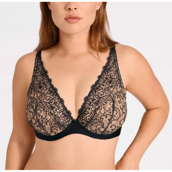 Soutien-gorge plongeant armatures - Noir Aubade Miss Karl Aubade