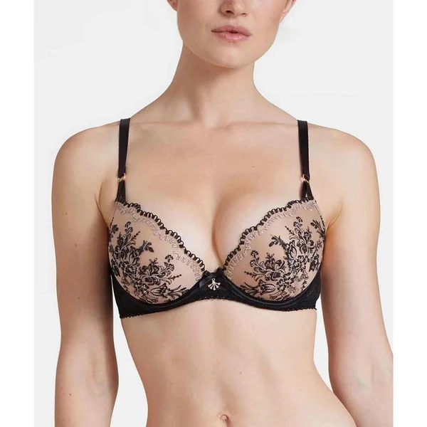 Soutien-gorge plongeant armatures Noir Aubade Trésor Infini Aubade