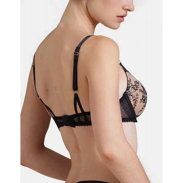 Soutien-gorge plongeant armatures Noir Aubade Trésor Infini Aubade