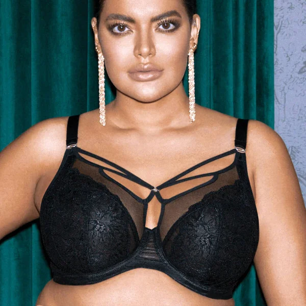 Soutien-gorge plongeant armatures - Noir Elomi