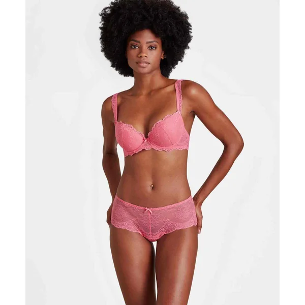 Soutien-gorge plongeant armatures Rose Aubade Danse des Sens Aubade