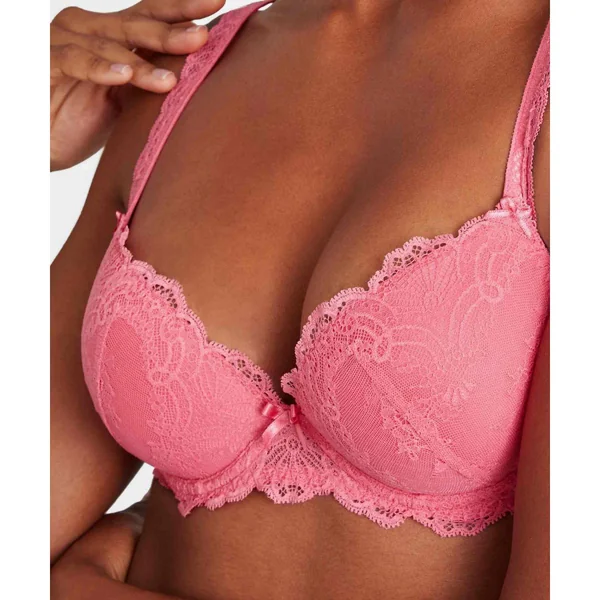 Soutien-gorge plongeant armatures Rose Aubade Danse des Sens Aubade