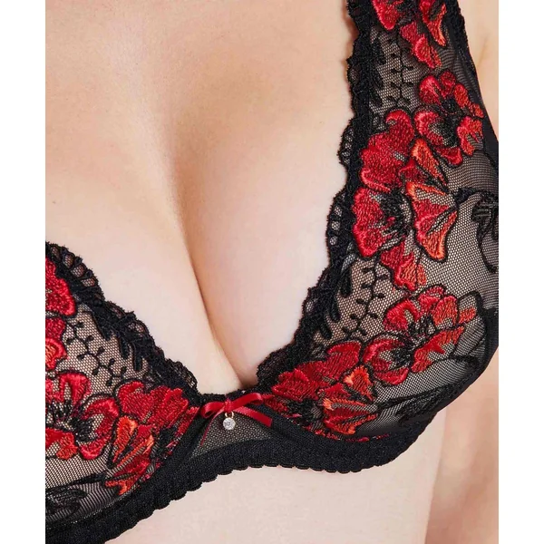 Soutien-gorge plongeant armatures Rouge Aubade Aubade