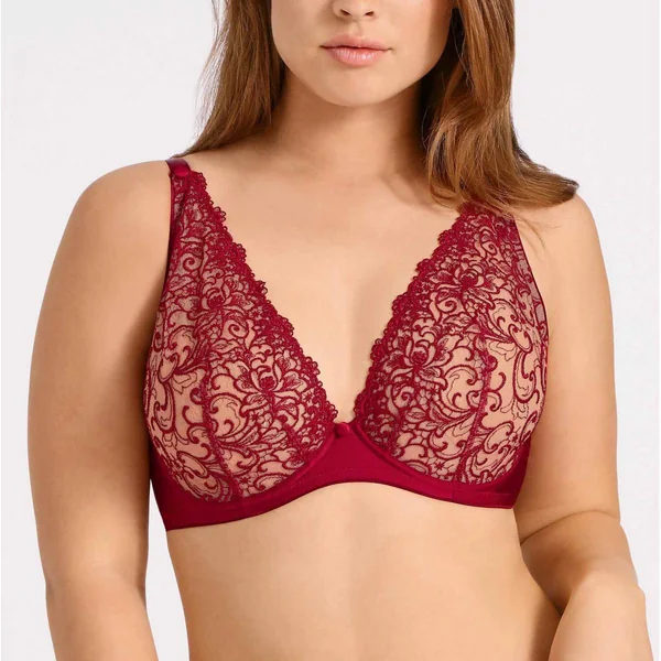 Soutien-gorge plongeant armatures - Rouge Aubade Miss Karl Aubade