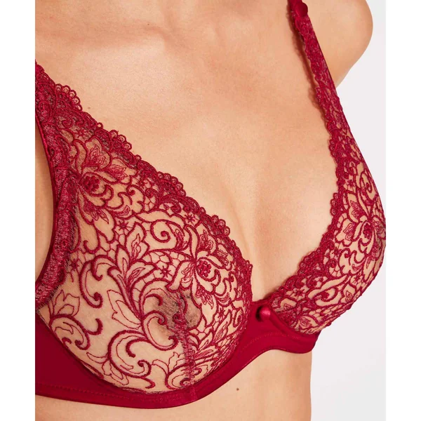 Soutien-gorge plongeant armatures - Rouge Aubade Miss Karl Aubade