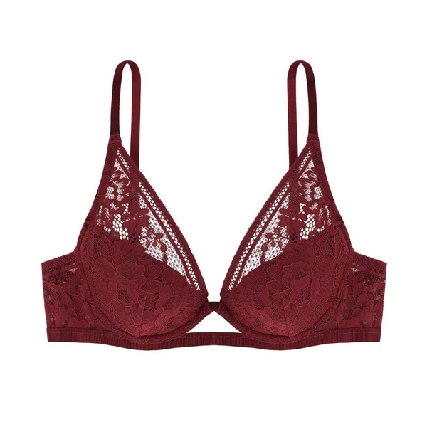Soutien-gorge plongeant armatures - Rouge Dorina