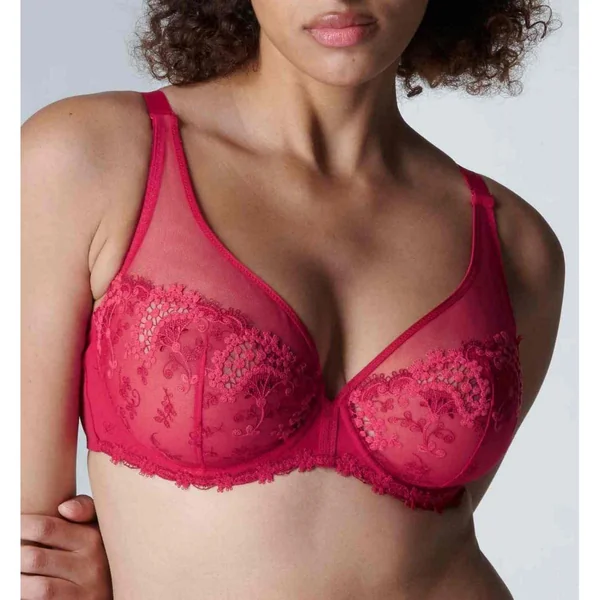 Soutien-gorge plongeant armatures - Rouge Simone Pérèle Simone Pérèle