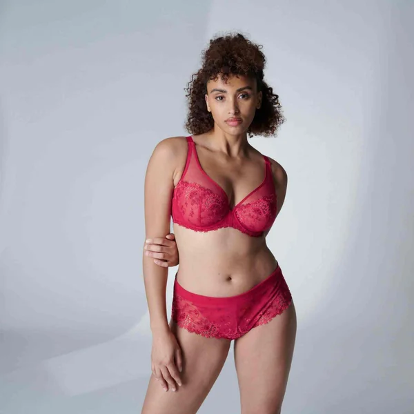 Soutien-gorge plongeant armatures - Rouge Simone Pérèle Simone Pérèle