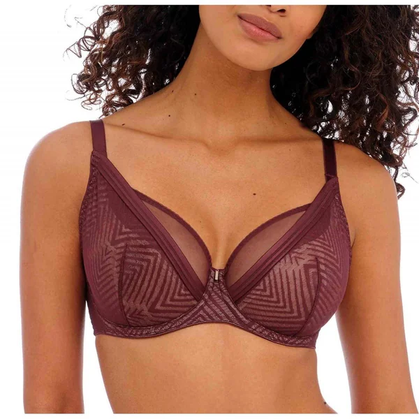 Soutien-gorge plongeant armatures - Rouge TAILORED Freya