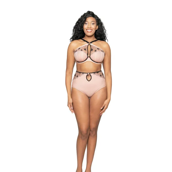 Soutien-gorge plongeant armatures Scantilly HEART THROB rose Scantilly
