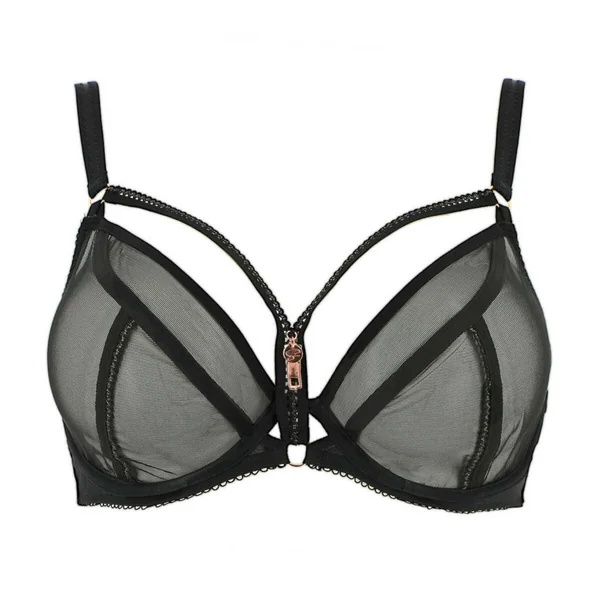 Soutien-gorge Plongeant Armatures Scantilly UNZIPPED noir Scantilly