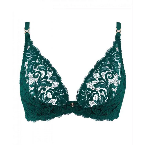 Soutien-gorge plongeant armatures - Vert Aubade Mon Bijou en dentelle Aubade