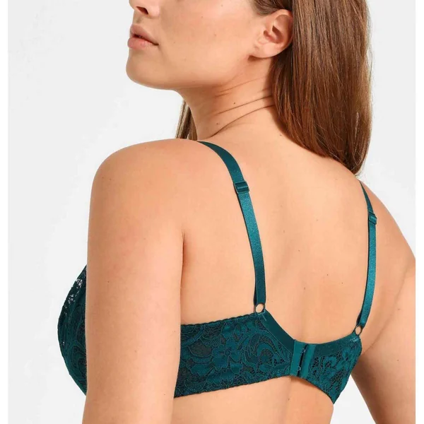 Soutien-gorge plongeant armatures - Vert Aubade Mon Bijou en dentelle Aubade