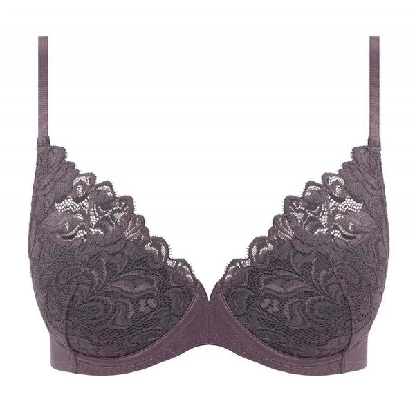 Soutien-gorge plongeant armatures Wacoal Lingerie Gris en nylon Wacoal lingerie