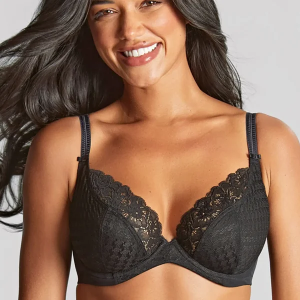 Soutien-gorge plongeant black noir Panache