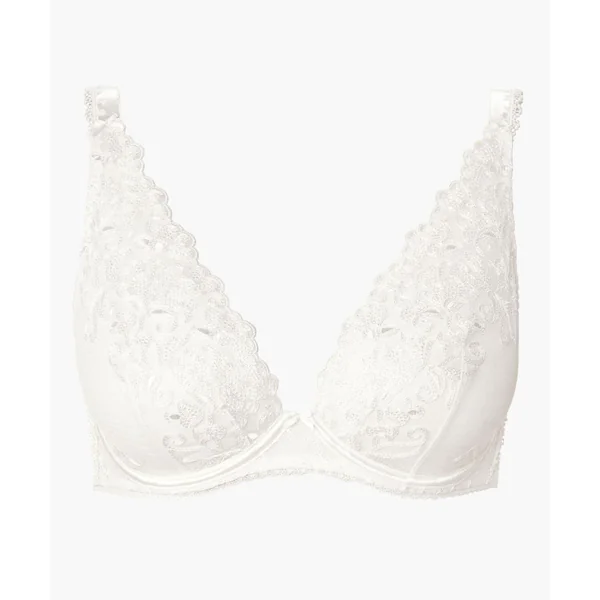 Soutien-gorge plongeant confort armatures Aubade POUR TOUJOURS - Blanc Aubade