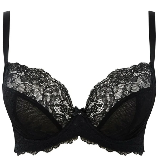 Soutien-gorge plongeant noir Panache