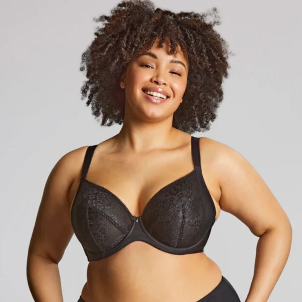 Soutien-gorge plongeant noir Sculptresse