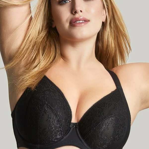 Soutien-gorge plongeant noir Sculptresse