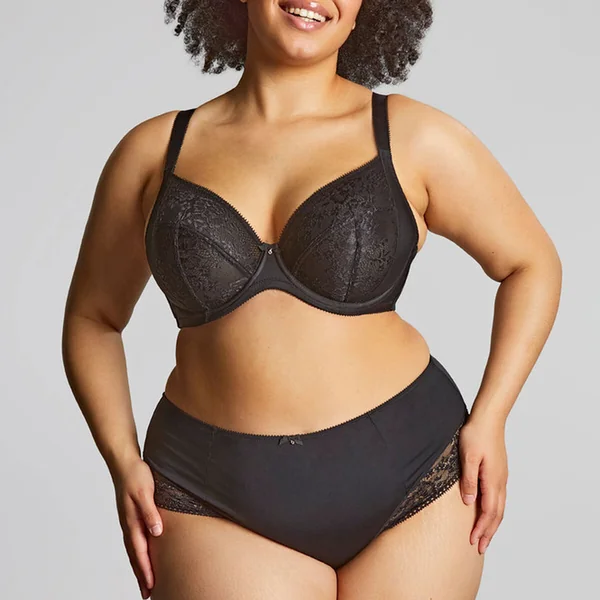 Soutien-gorge plongeant noir Sculptresse