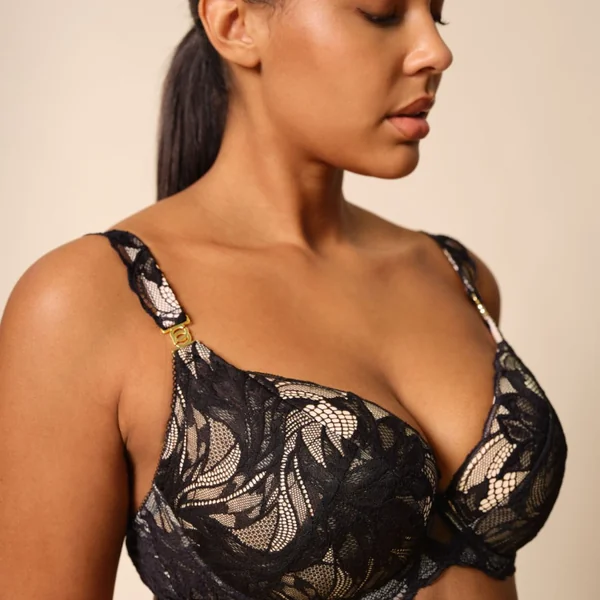 Soutien-gorge plongeant rembourré - Noir Gossard