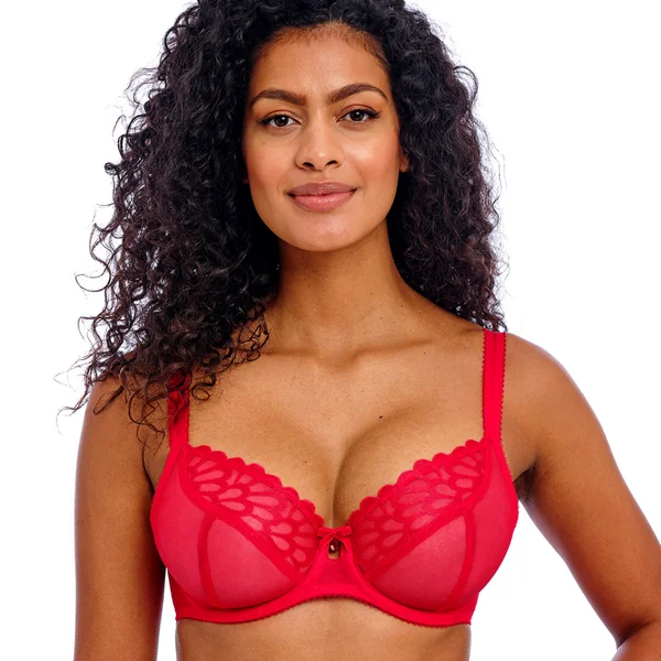 Soutien-Gorge Plongeant Rouge Freya