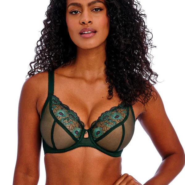 soutien-gorge Plongeant vert émeraude Freya