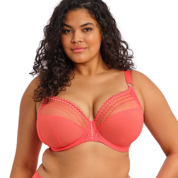 Soutien-gorge plongeant à armatures corail Elomi MATILDA