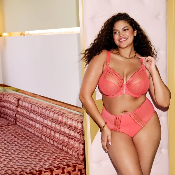 Soutien-gorge plongeant à armatures corail Elomi MATILDA