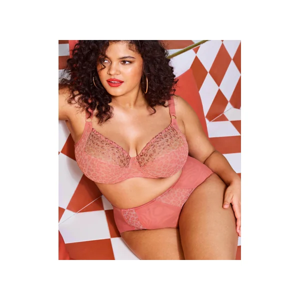 Soutien-gorge plongeant à armatures MATILDA 8900 ROSE LEOPARD