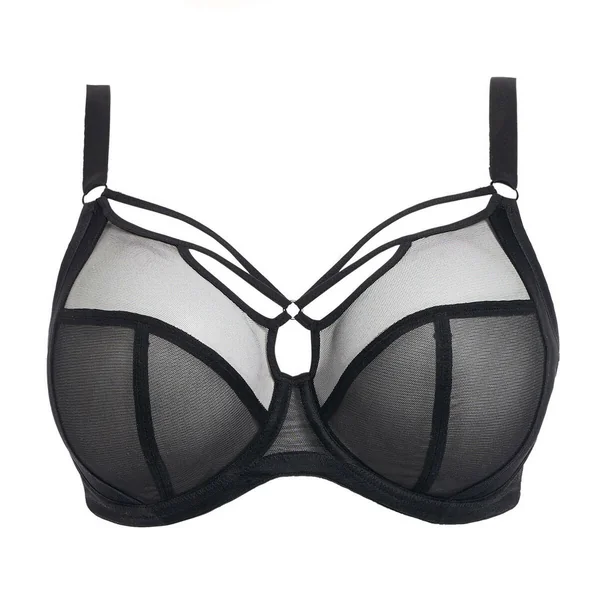 Soutien-gorge plongeant à armatures - Noir Elomi Sachi