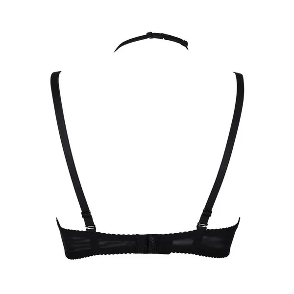 Soutien-gorge push-up armatures décoré Noir Axami lingerie