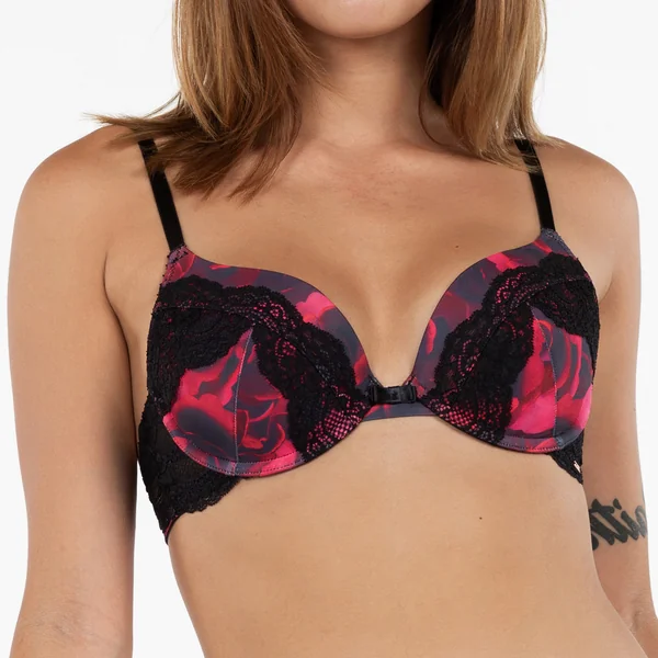 Soutien-gorge push-up armatures rouge Dorina