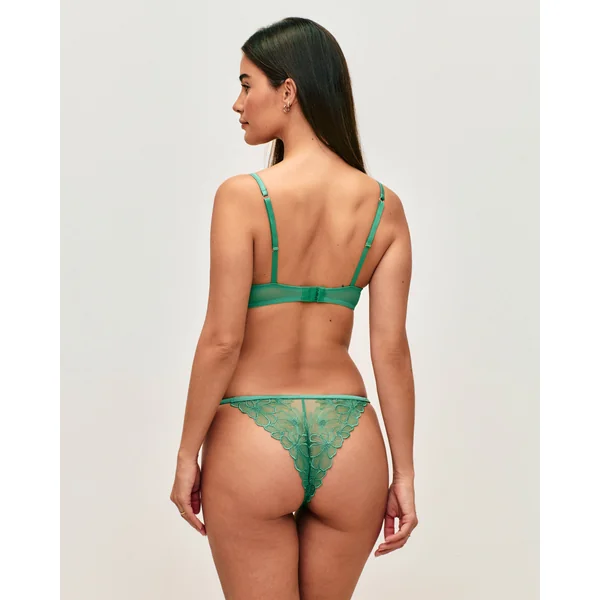 Soutien-gorge push-up avec broderies florales
