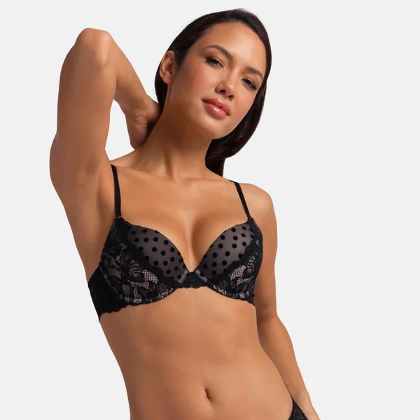 Soutien-gorge push-up black noir Dorina