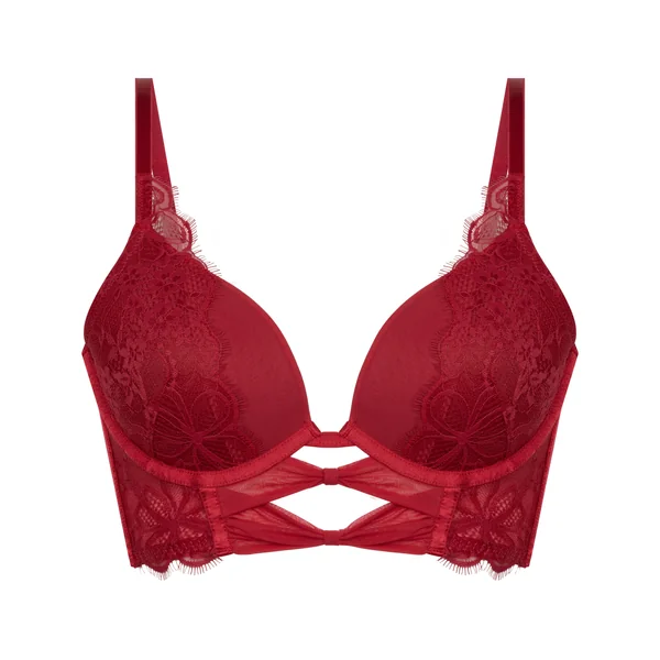Soutien-gorge push-up Longline Marianna - Rouge