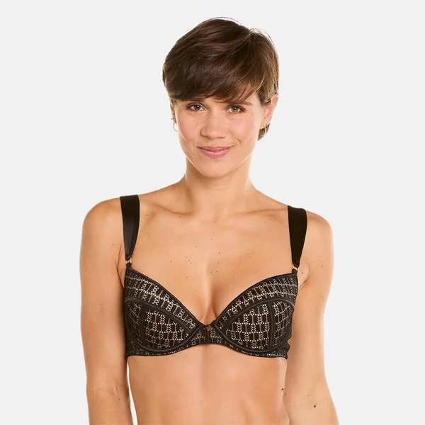 Soutien-gorge push-up noir Merveilleux Camille Cerf x Pomm Poire