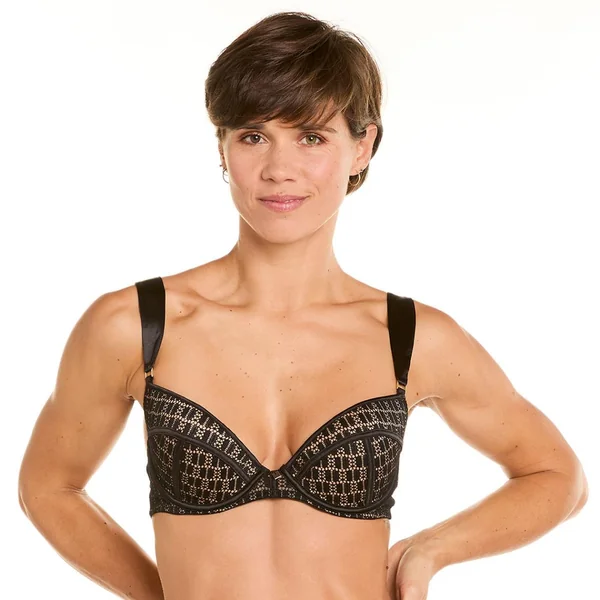 Soutien-gorge push-up noir Merveilleux Camille Cerf x Pomm Poire
