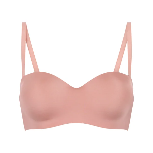 Soutien-gorge push-up sans bretelles à armatures préformé Smooth - Rose