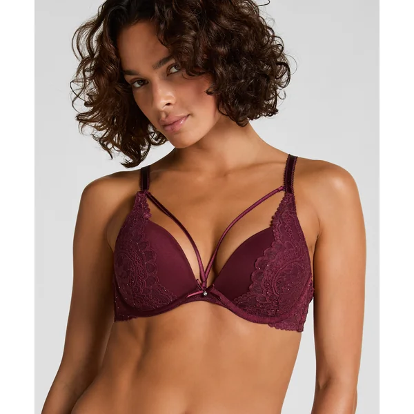 Soutien-gorge push-up à armatures préformé Isadora - Rouge