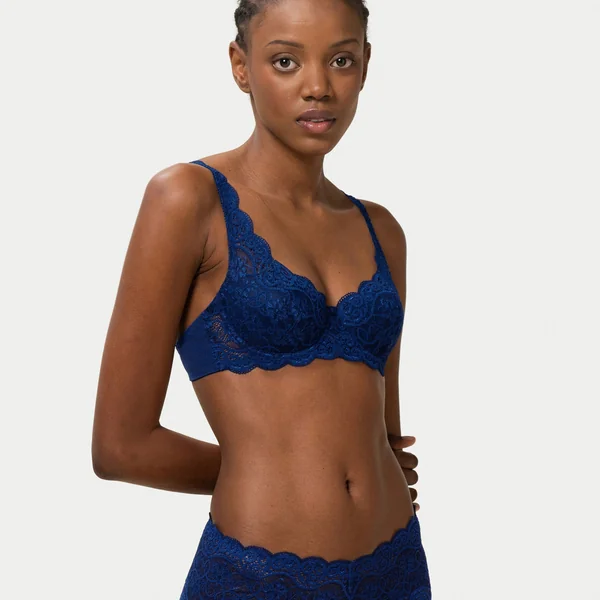 Soutien-gorge rembourré avec armatures bleu marine Triumph Amourette 300