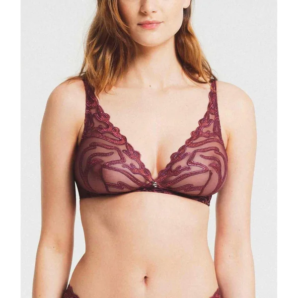 Soutien-gorge Sans Armatures avec motif graphique - Rouge Louisa Bracq Louisa Bracq
