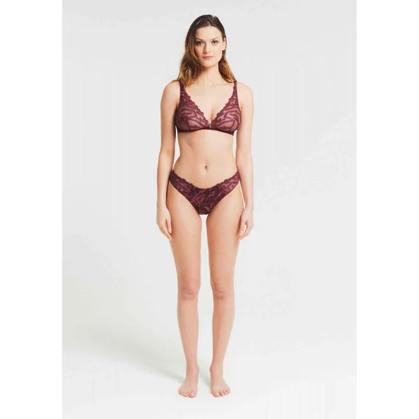 Soutien-gorge Sans Armatures avec motif graphique - Rouge Louisa Bracq Louisa Bracq