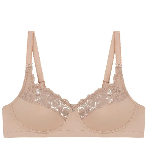 Soutien-gorge sans armatures beige-Cocoon en coton Bestform Cocoon